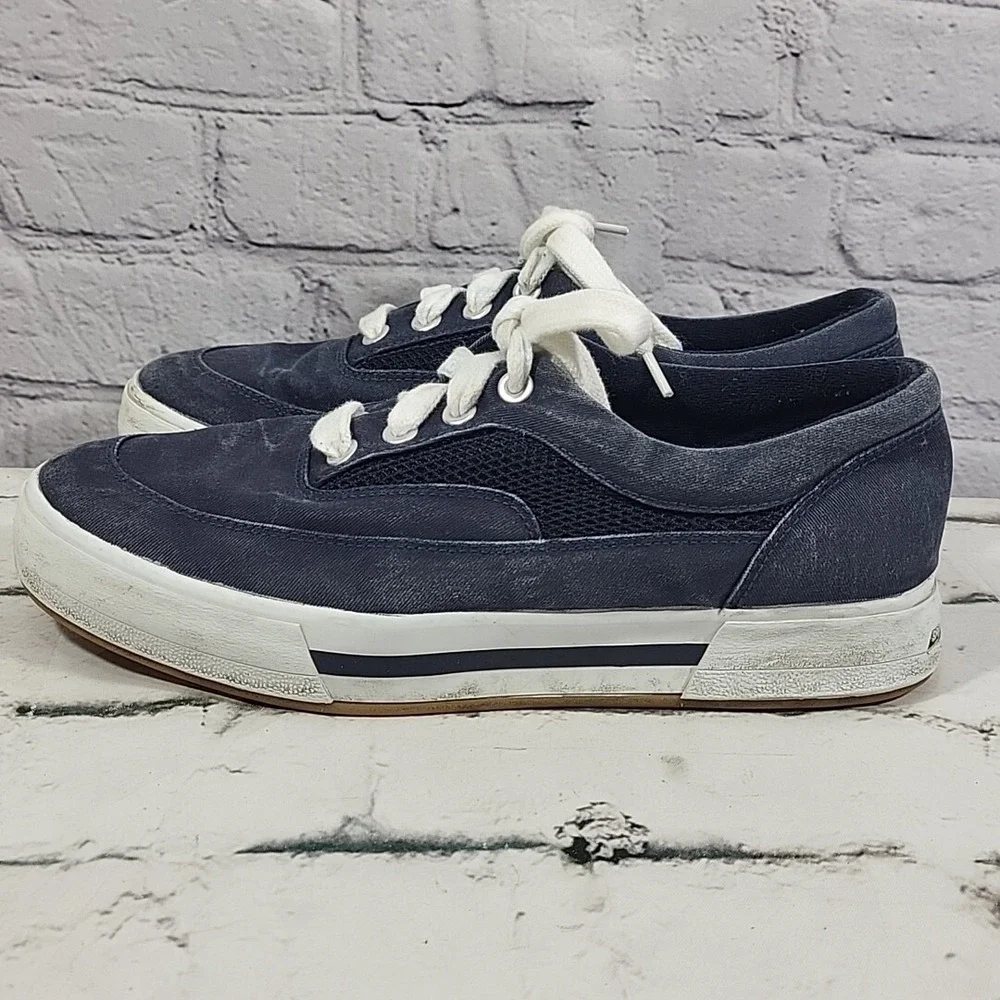 Sperry Top Sider Boat Shoes Womens Sz‎ 9 Navy Blue Platform Chunky Y2K Sneakers
